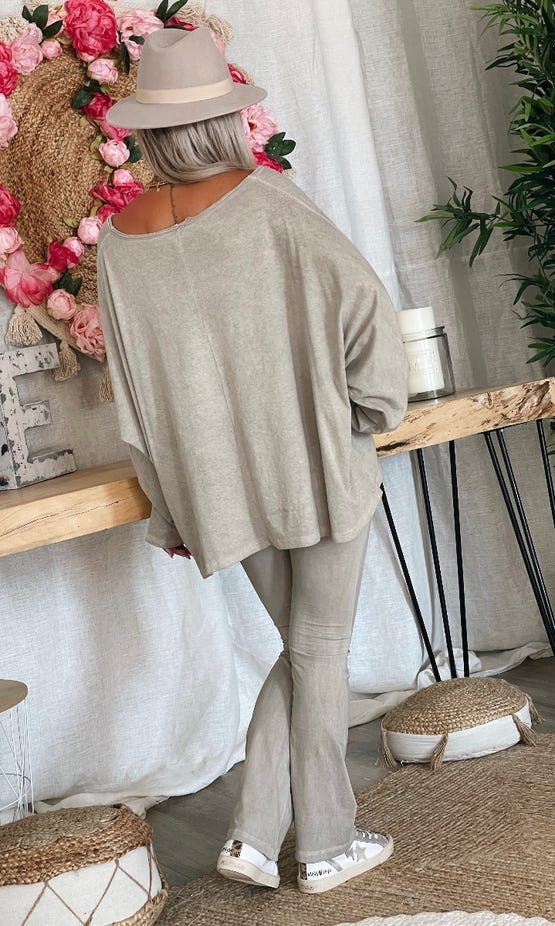 T-Shirt Luciano Oversize Taupe Karma