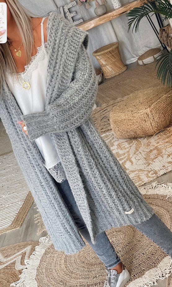 Gilet Sully Oversize Gris 