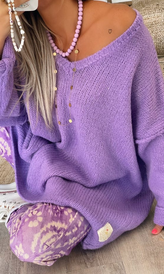 Pull Cory Oversize Violet